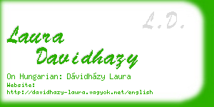 laura davidhazy business card