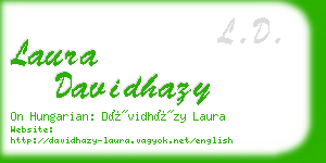 laura davidhazy business card